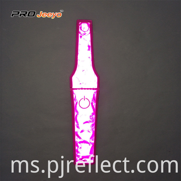 Reflective Visibility Warning Pvc Pink Magnetic Clipcj Ccj001